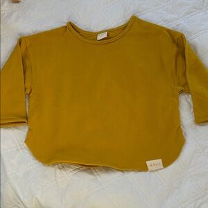 Mustard Long Sleeve Kids Tee